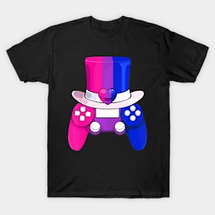 Video-game Bisexual Controller LGBT-Q Subtle Bi Pride Flag T-Shirt